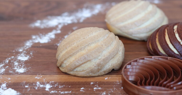 Mexican chocolate and vanilla Conchas